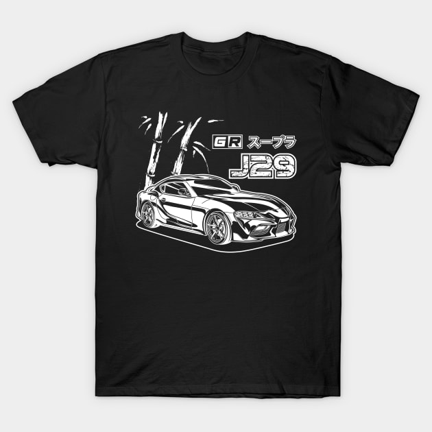 GR Supra - White Print T-Shirt by WINdesign